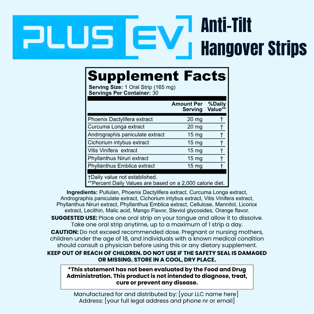 Anti-Tilt Hangover Strips